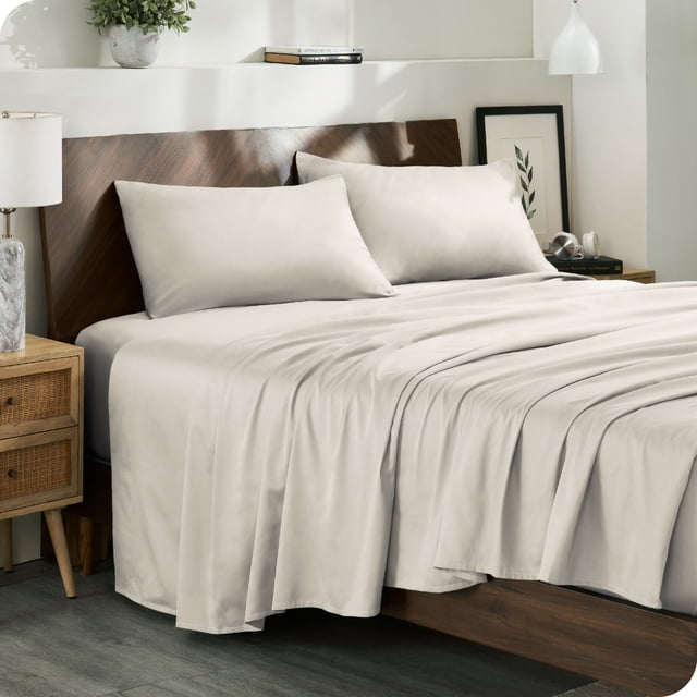 Bare Home 100% Organic Cotton Sheet Set - Sateen Weave