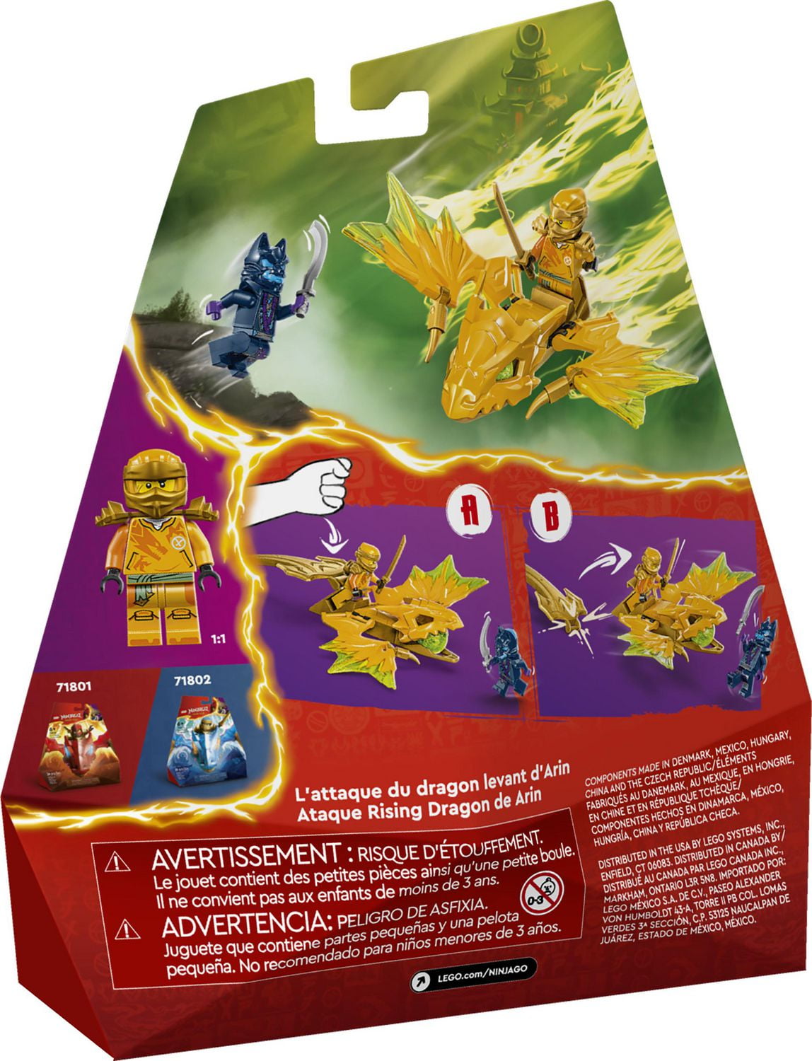 LEGO Ninjago L’attaque du dragon levant d'Arin 71803 Ensemble de construction (27 pièces)