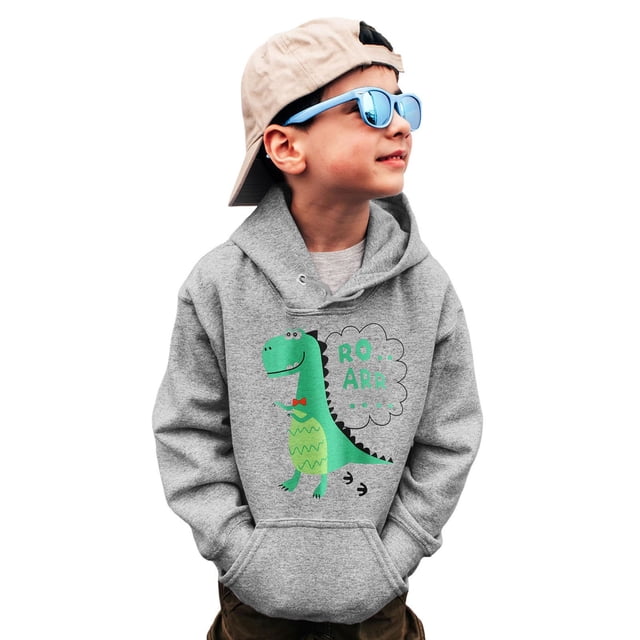 WEAIXIMIUNG Chandails Garçons Col Rond Camion Dinosaure Manches Longues Chandail Tops Tees