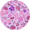 thumbnail image 1 of Ahgly Company Machine Washable Indoor Round Transitional Blossom Pink Area Rugs, 5' Round, 1 of 7