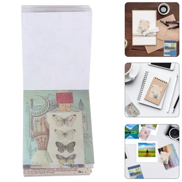 KAKOWELY 400 Feuilles Papier de Scrapbooking Vintage pour Projets DIY Fournitures de Décoration Multicolores