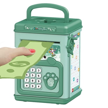 EGNMCR Large Piggybank Children's Bank Piggybank Password Fingerprint Sensor Large Volume Toys For Boys And Girls Kindergarten Gifts Piggy bank Birthday Gifts for Kids