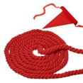 thumbnail image 1 of Unique Bargains 10 Feet Tug of War Rope for Adults Teen 3-Strand Natural Twisted Cotton Rope with Flag Red, 1 of 7