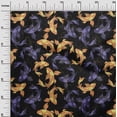 thumbnail image 3 of oneOone Polyester Spandex Black Fabric Asian Japanese Koifish Craft Projects Decor Fabric Printed By The Yard 56 Inch Wide, 3 of 5