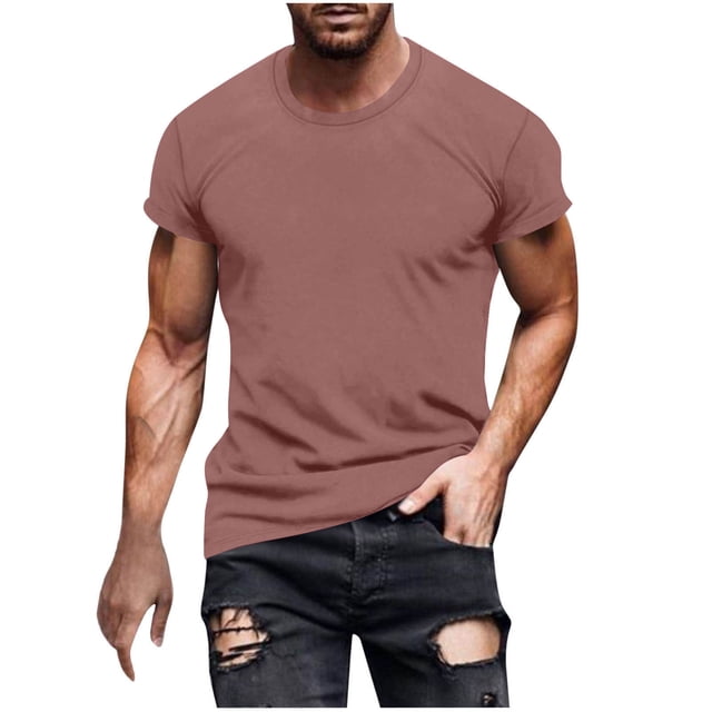 Vente de Chemises pour Hommes en Liquidation! T-Shirt pour Homme à Manches Courtes, Col Rond, T-Shirt Décontracté d'Été Classique Basique, Tee-Shirts
