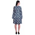thumbnail image 4 of Moomaya Robe d'Été Fluide à Manches Longues Imprimée pour Femmes, Longueur Genou, Évasée, 4 of 6