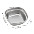 thumbnail image 2 of Plateau Extérieur en Acier Inoxydable à Compartiments, Bol à Trempette, Vaisselle de Camping Portable et Pratique, 2 of 3