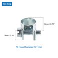thumbnail image 2 of Unique Bargains 10Pack Mini Fuel Line Pipe Hose Clamp Clip, Adjustable 9-11mm, Zinc Plated, 2 of 5