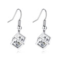 thumbnail image 4 of XZNGL Fashion Crystal Drop Earring Necklace Dangle Earrings Long Jewelry Set, 4 of 9