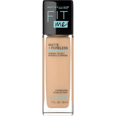 Maybelline New York Fit Me Matte + Poreless Foundation Makeup, Ultra-Lightweight Formula Controls Shine, for Normal to Oily Skin, 128 warm nude ,30 ml