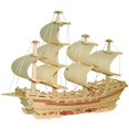 thumbnail image 1 of Kids Wooden Puzzle Kit DIY Merchant Ship Design Wooden Trick Wooden Model Kit, 1 of 5