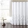 thumbnail image 3 of VCNY Home Melanie Ruffle Shower Curtain, 72x72, White, 3 of 3