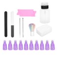 thumbnail image 1 of Gel Nail Polish Remover Kit, Nail Polish Remover Tools Kit Cuticle Pusher Nail File Set  For Home For Nail Salons, 1 of 8