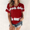 thumbnail image 4 of Wolfast T-Shirts pour Femmes Mode Femmes Mode T-Shirt Imprimé Manches Courtes Blouse Col Rond Hauts Décontractés Manches Courtes Blouses pour Femmes, 4 of 9