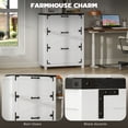 thumbnail image 4 of HOMCOM 3 Drawer File Cabinet Lateral Filing Cabinet for Home Office, White, 4 of 10
