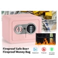 thumbnail image 2 of Fireproof Digital Safe Box for Home, Electronic Lock Security with Cash Bag, 2 of 7