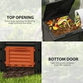 thumbnail image 4 of Outsunny Bac à Compost de Jardin, Contenant à Compost Extérieur de 80 Gallons, Orange, 4 of 10