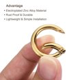 thumbnail image 4 of Unique Bargains Gold Round Zinc Alloy Spring Gate O Ring Snap Clip Buckle, 10 Pack, 4 of 5