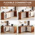 thumbnail image 5 of Tribesigns Bureau d'Ordinateur en Forme de L, Bureau d'Angle Moderne pour Bureau à Domicile, Brun Rustique, 5 of 5
