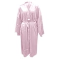 thumbnail image 4 of Women's Plus Size Satin Robes Plus Size Silky Kimonos Robes Sleepwear Short, 4 of 5