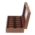 thumbnail image 3 of High-quality Wooden , Watch Case, Watch Chest, Watch Storage Box /12 Watches, Lockable, Velvet Inner And Glass Window Slot Walnut Wood Grain 12 Slot Walnut Wood Grain, 3 of 8