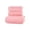 Pink, variant on Soft Linen Towel Set,3-Piece,Bath + Hand + Washcloth,Highly Absorbent,Luxury Spa Collection,Perfect for Home/Bathroom,Quick Dry,Easy Care,Wrinkle Free,PENDANE,White