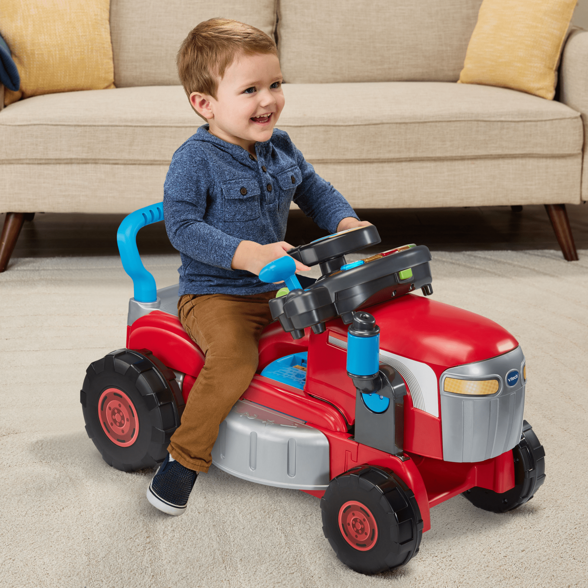 VTech® Super circuit train éducatif + Adam train marchand avec train SmartPoint - Version anglaise, 1.5+ Ans