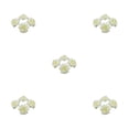 thumbnail image 1 of Thinsony 50pcs Fiber Realistic Appearance Fabric For Stunning Bouquets And Decor Wedding Wide Application Birthday Soft Texture Cream 4.5cm 5Set, 1 of 6