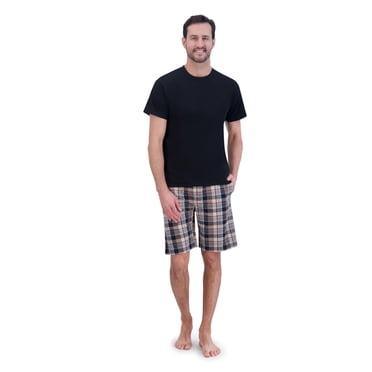 Hanes Men's Woven Stretch Sleep Jam Shorts, 2-Pack