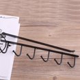 thumbnail image 4 of VIFERR Kitchen Storage Rack Cupboard Shelf Hanging Hook Wardrobe Multi-functional Organizer Holder(Black), 4 of 6