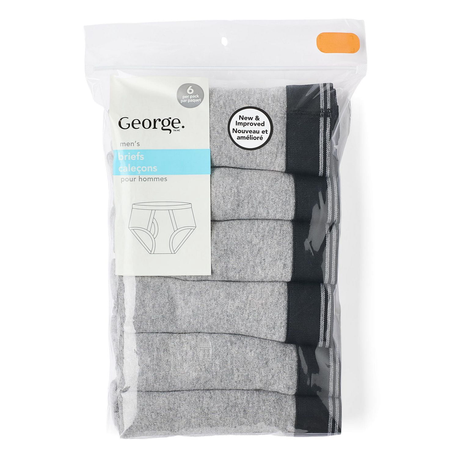 George Men's Briefs 6-Pack