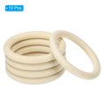 thumbnail image 3 of Unique Bargains 85mm Wooden Rings for Crafts, 10 Pack Natural Wood Rings Unfinished Wood Loop Circle, 3 of 8