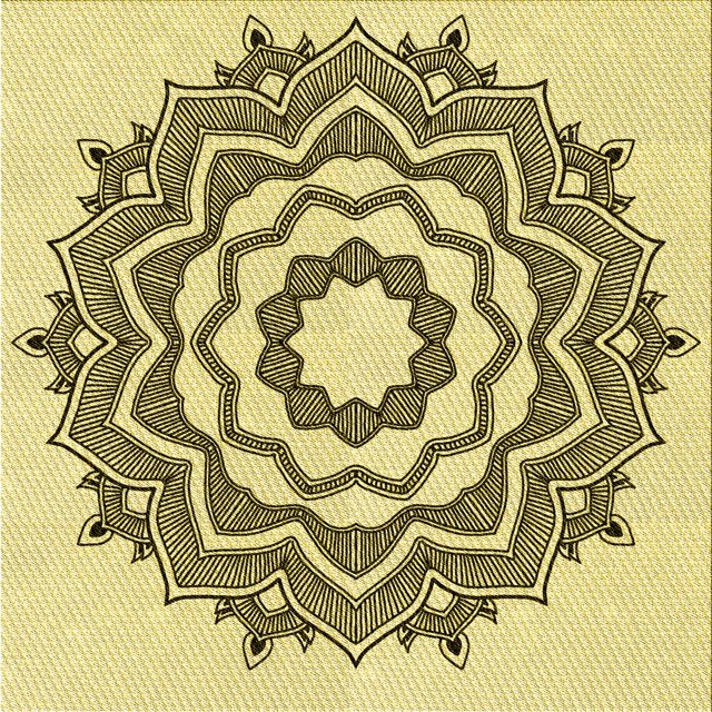 Ahgly Company Tapis d'Intérieur Lavables en Machine, Carrés de Moutarde de Transition, Carrés de 7'