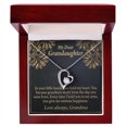 thumbnail image 1 of To My Granddaughter Love Means A Grandchild Forever Necklace w Message Card, 1 of 8