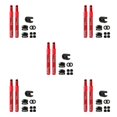 thumbnail image 2 of ZheElen Polyvalent Tubeless Pneu Presta Valve Extender pour et Vélos de Route 2 Pcs 50mm Rouge 50mm 80mm 5Set, 2 of 6