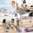 thumbnail image 5 of Tablet Stand Holder, 180° Foldable Adjustable iPad Stand, Aluminum Desktop Stand for Desk/ Meeting, Fit for iPad Pro, Portable Monitor & More (4-13" )-Gray-1 Pack, 5 of 5