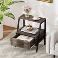 thumbnail image 2 of Costway 2 PCS Nightstand with Drawer Farmhouse 3-Tier Bedside Table with Open Shelf End Table, 2 of 10