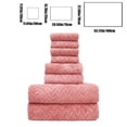 thumbnail image 4 of Sentmoon Bath Towel Set Eight Pieces Of Velvet Square Towel Towel Bath Towel Plain Household Bath Wash Face Wipe Dry Absorbent Soft Household Set Pool Towels Bath Towels, 4 of 7