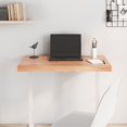 thumbnail image 1 of vidaXL Table Top Light Brown 80x50x(2-6) cm Treated Solid Wood Oak, 1 of 5