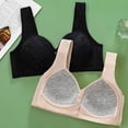 thumbnail image 4 of New Soft Padded Front Closure Bra For Women Comfortable Wireless And Steel Vest Style Plus Size Women S Bras Sports Bra Women Bra with Back Support Women Bras plus Size Front Close Work Out Bra Back, 4 of 8