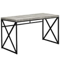 thumbnail image 3 of Monarch Specialties Computer Desk, Home Office, Laptop, Work, Metal, Laminate, Grey, Black, Contemporary, Modern, 3 of 4
