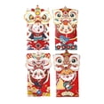 thumbnail image 1 of Rongfmy 4 Pcs Enveloppes Rouges Chinoises, Fournitures de Festival avec Motifs, Paquet Rouge, Emballage A, 1 of 9
