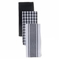 thumbnail image 1 of 3 Pack Kitchen Towel Set Grey Plaid, 1 of 3
