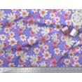 thumbnail image 2 of Soimoi Poly Georgette Fabric Cosmos Floral Print Fabric by Yard 42 Inch Wide, 2 of 3