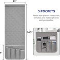 thumbnail image 2 of HLONK Sofa Armrest Organizer Non-Slip Arm Chair Bedside Caddy Storage Organizer for Recliner Couch with 5 Pockets for Cell Phone TV Remote Control Magazines, 2 of 7