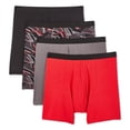 thumbnail image 1 of Athletic Works Men's Boxer Briefs 4-Pack, 1 of 1