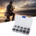 thumbnail image 3 of Fishhook 500pcs Fishing Hooks Set Carbon Steel Single Circle Fishhook Fly Fishing Carp Hooks, 3 of 7