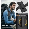thumbnail image 5 of KOMI for Google Pixel 8 Case, with HD Tempered Glass Screen Protector, Heavy Duty Shockproof Drop Protective Rugged Tough Durable Phone Cover with Belt Clip-Black, 5 of 5