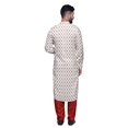 thumbnail image 5 of Atasi Printed Pathani Kurta With Salwar For Men Indian Summer Ethnic Set, 5 of 5