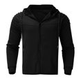 thumbnail image 4 of Men‘s Autumn Folded Long Sleeve Hooded Cardigan Jacket Top, 4 of 6